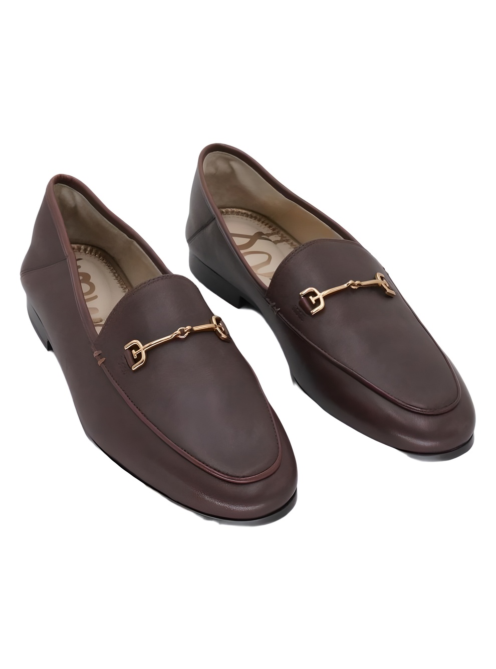 Sam Edelman Loraine Bit Loafers Terrazzo Brown Leather Size 7.5M